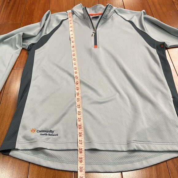 ALO Yoga Cool Fit Gray and Black Quarter-Zip Pullover size XL - Picture 9 of 9